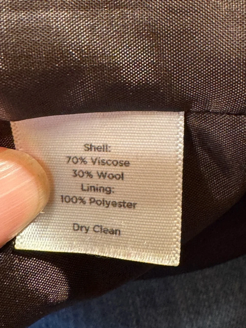 Talbots Woman Orange Black Houndstooth Wool Blend Skirt Size 20W